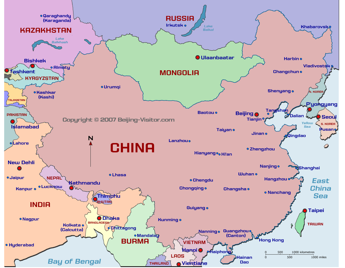 China Political Map Gadgets 2018