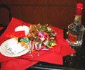 Wine, cigarettes and candy.