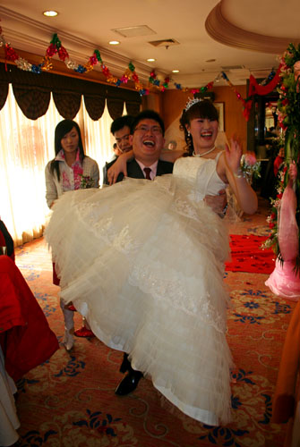 Getting hitched in China.