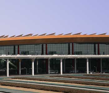 Terminal Building, Beijing Capital International Airport, China.