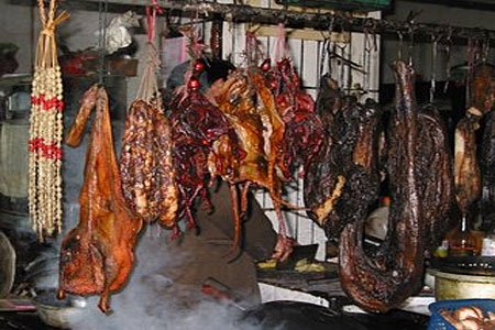 Dried Meat, Beijing, China. Dried Meat, Beijing, China.