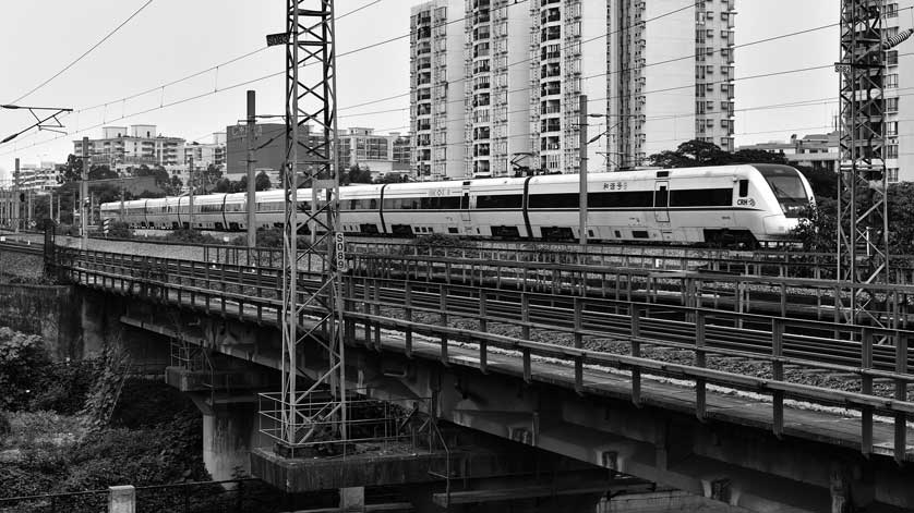 West Kowloon Railway Station.