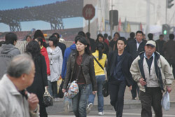 Beijing pedestrians.