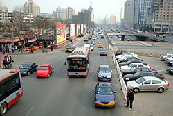Beijing pedestrians, China.