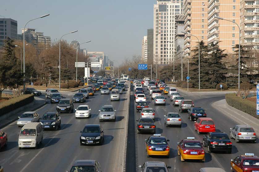 Beijing taxis.