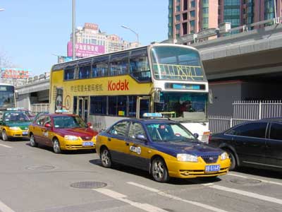 Beijing taxi, China.