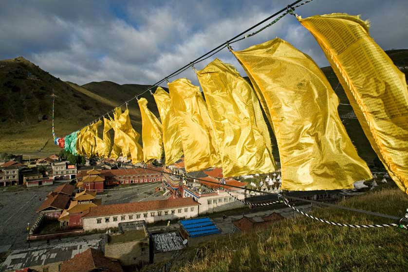 Sichuan Prayer Flags, Western Sichuan, China.