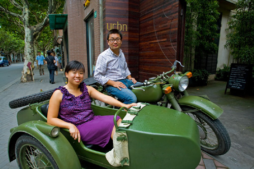 Shanghai sidecar tour.