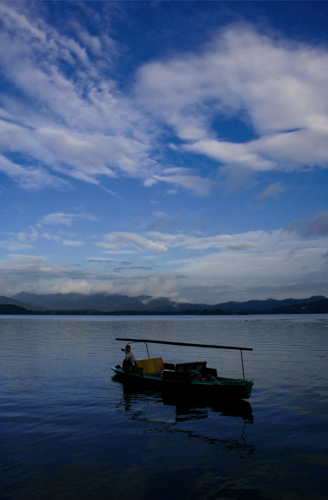 Dawn over West Lake, Hangzhou.