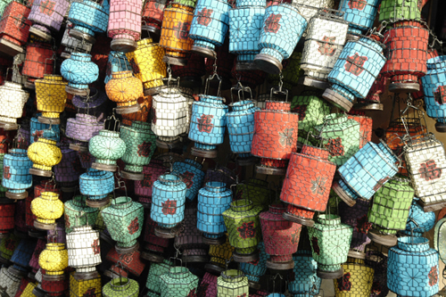 Chinese lanterns at Panjiayuan Market, Beijing.