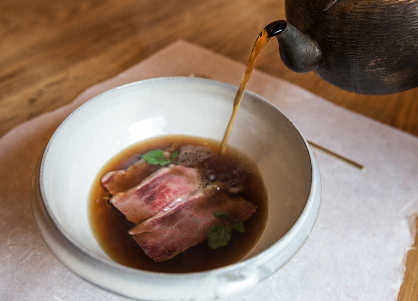 The menu is based on seasonal ingedients.