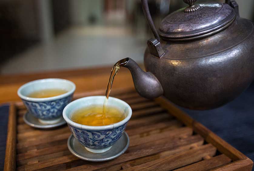 There's a wide selection of Chinese teas.