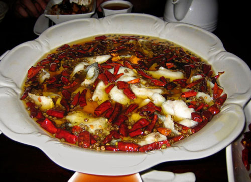 Shui Zhu Yu, Fish with Chili Oil.