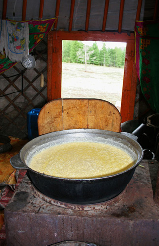 Mongolian home food.