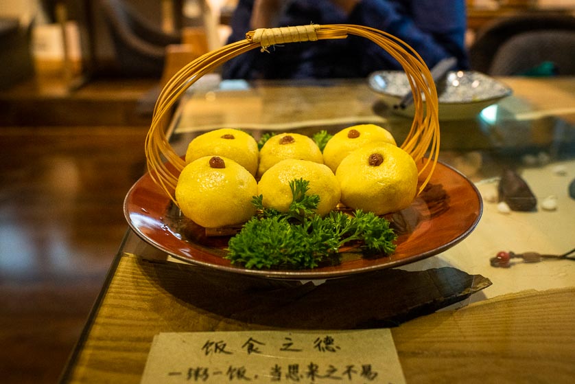 Green Lotus Vegetarian Restaurant, Dunhuang, China.