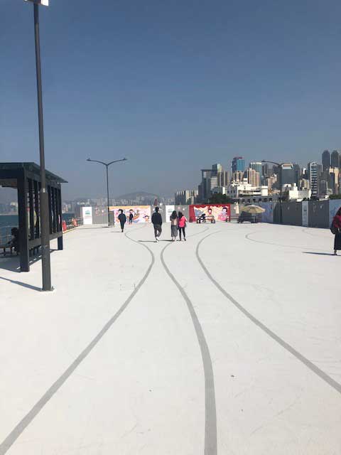 Victoria Harbour Walkway, Hong Kong.