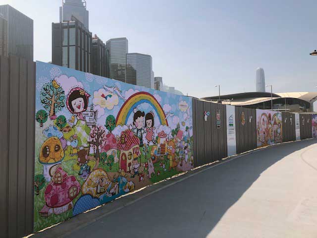 Victoria Harbour Walkway, Hong Kong.