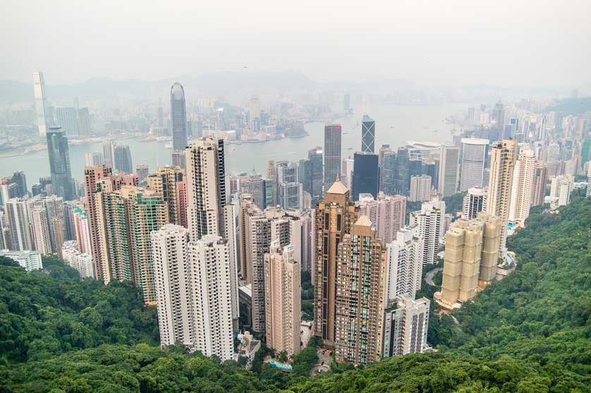 Hong Kong skyscrapers, China.