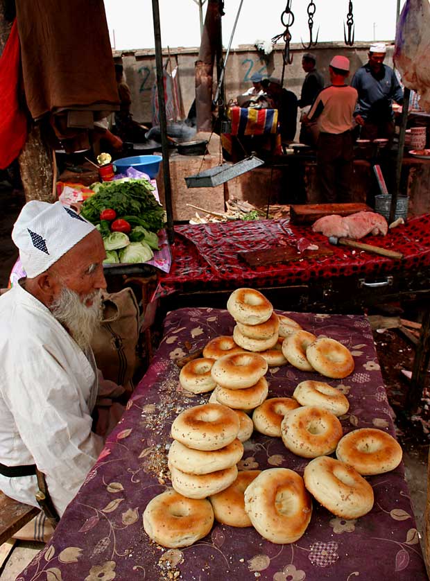 Kashgar market.