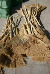 Brooms at Beijing Kite Market, China.