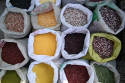 Spices on sale at Beijing Kite Market.