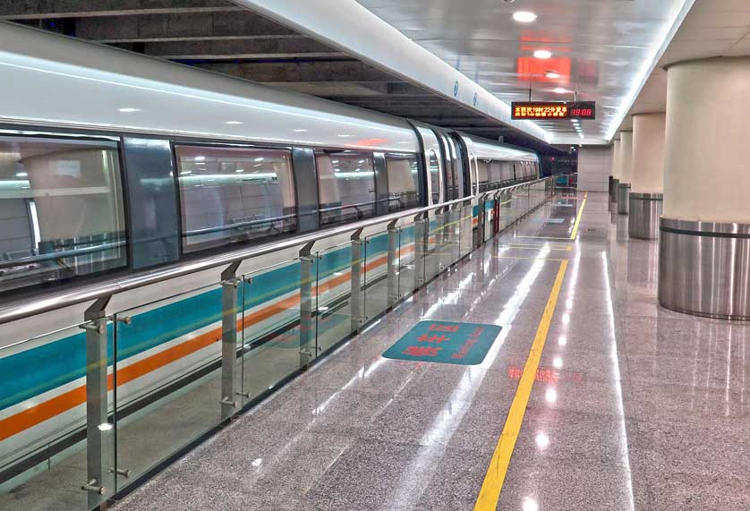 Shanghai Maglev train. Shanghai Maglev train, Shanghai, China.