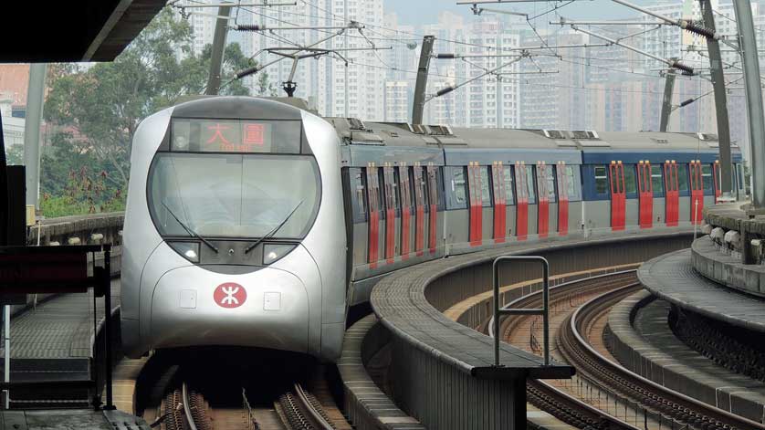 MTR train carriage, Hong Kong.