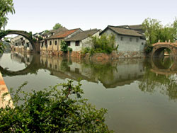 Canal Street, Nanxun, China.