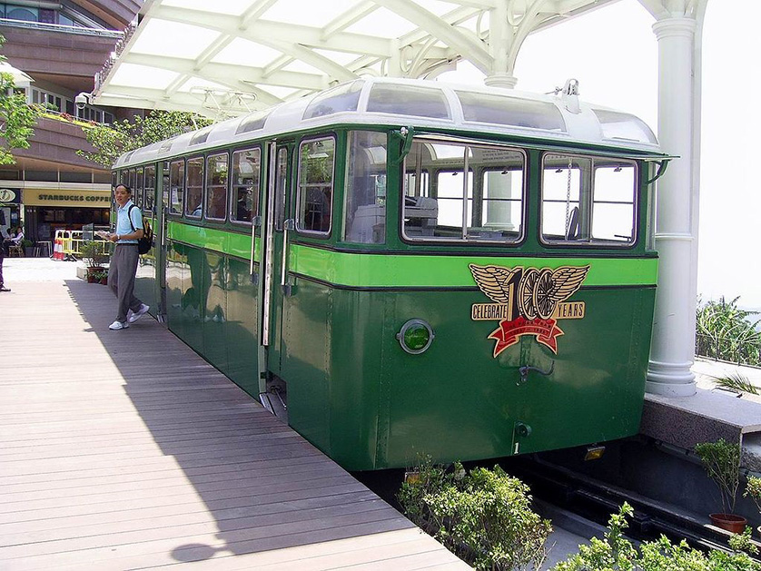 100 years of the Peak Tram, Hong Kong.