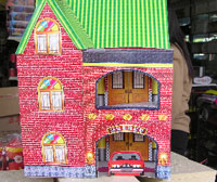 Qing Ming Jie - A spirit two-storey house and a car in the garage