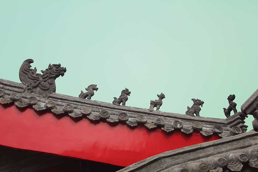 Confucian Temple Statue, Qufu, China.
