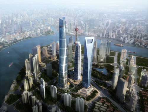 Shanghai Tower, Pudong financial district, Shanghai, China