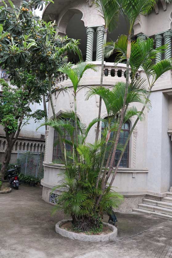 The courtyard.
