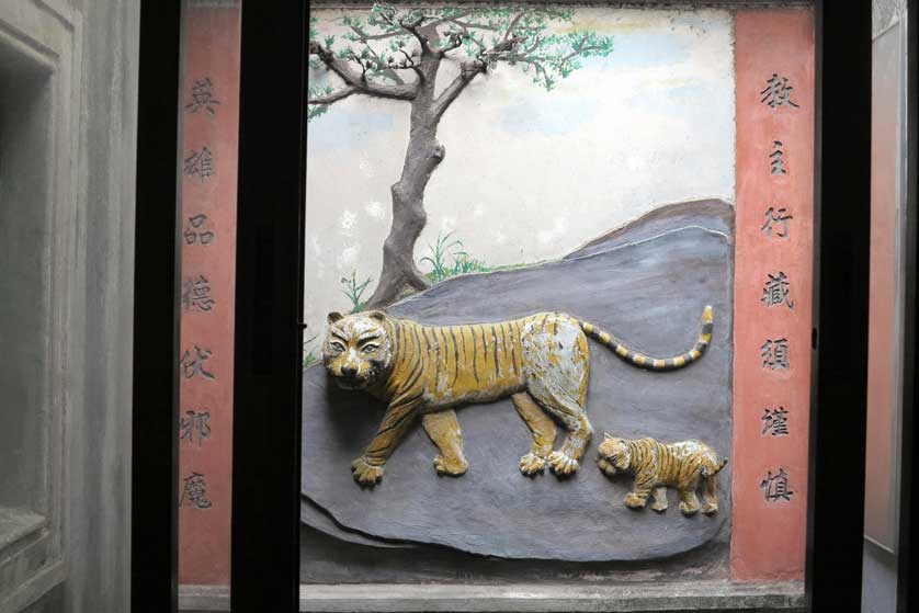 Tiger mother with cub.