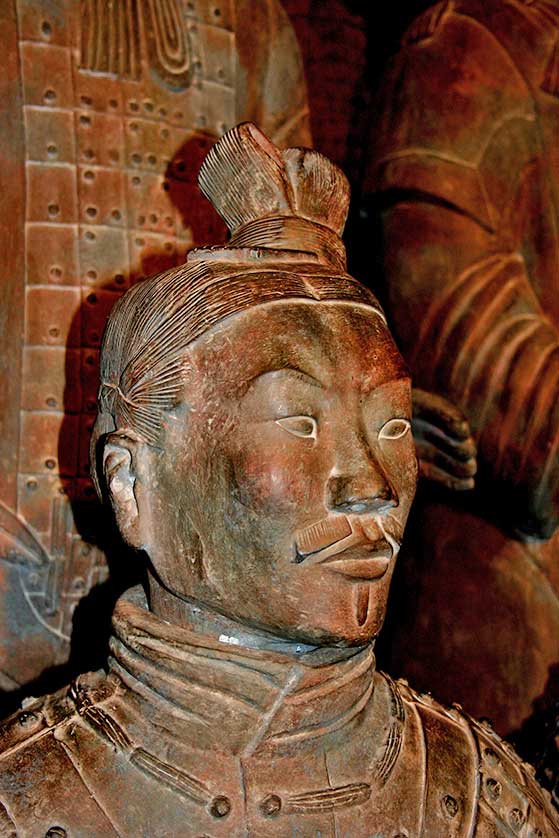 Close up of a warrior, Xian.