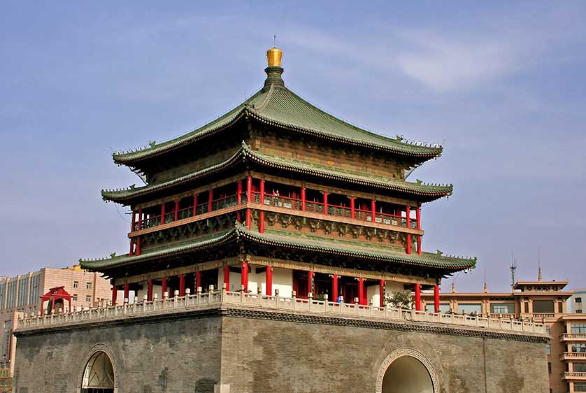 Xian Bell Tower, China.