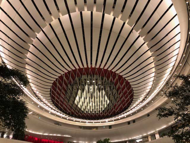 The Xiqu Centre is a prominent performing arts venue located in the West Kowloon Cultural District of Hong Kong.