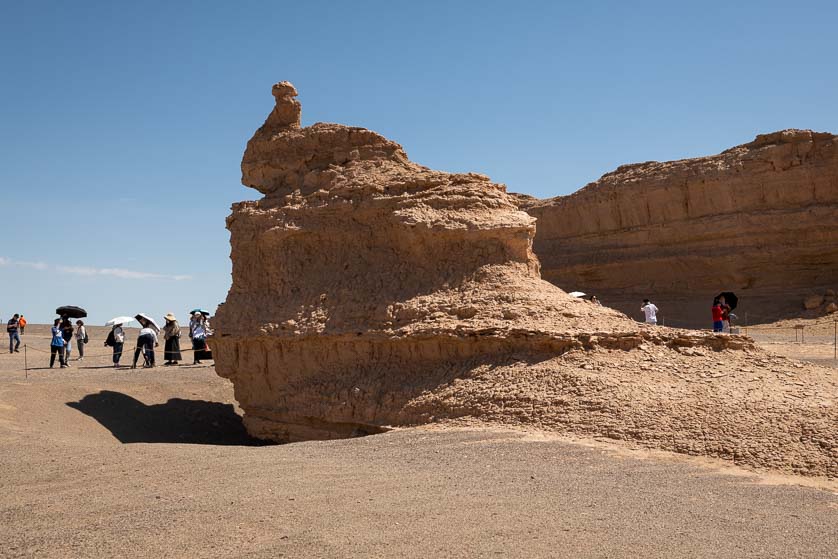 Peacock Rock, Yardang National Geopark, Dunhuang, China.