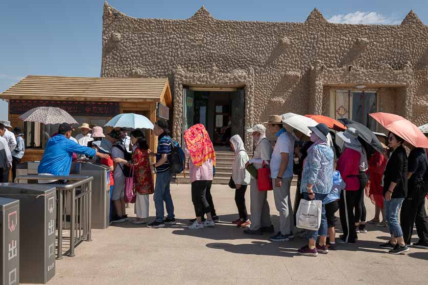Yardang National Geopark visitor depot, Dunhuang, China.