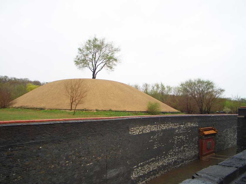 The gate leading inside the actual tomb mound remains locked.